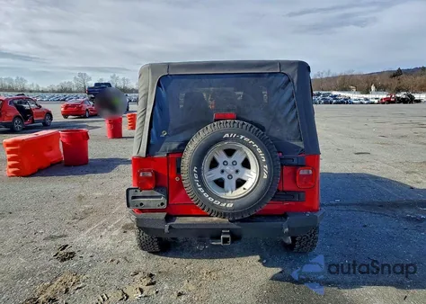 2005 Jeep Wrangler / Tj Unlimited из США, поврежденный, VIN 1J4FA44S15P360493